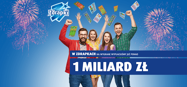1 mld na wygrane w Zdrapkach (Podstrona zdrapek)